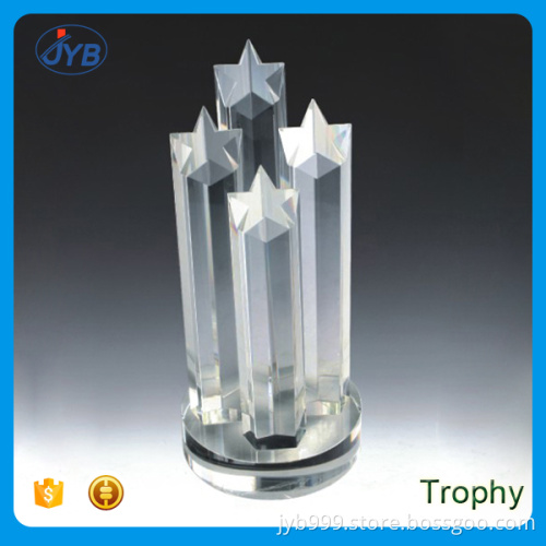 hot selling star shape trophies custom shape crystal trophy